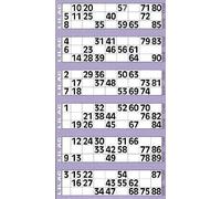 Thomas & Anca Club Supplies Ltd 600 tickets de bingo - Bloc-notes de 6 dépliants Lilas