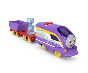 Thomas and Friends HRB38 Jouet parlant, moteur Kana motorisé à piles avec phrases, sons et cargaison pour jeu préscolaire, version anglaise britannique