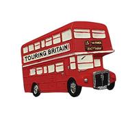 thomas benacci Aimant de réfrigérateur en forme de bus britannique touristique - Souvenir de Londres Angleterre - Décoration pour la cuisine et la maison