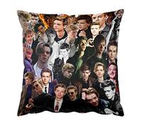 Thomas Brodie Sangster Housse de coussin carrée Motif collage photo