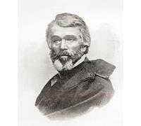 Thomas Carlyle 1795 1881. Philosophe écossais écrivain satirique essayiste historien et enseignant. De la Bibliothèque internationale de littérature célèbre publiée vers 1900. Poster imprimé par