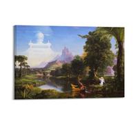 Thomas Cole - Impression sur toile « The Voyage of Life Youth » - 50 x 75 cm