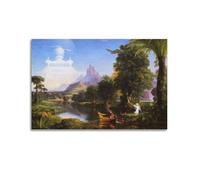 Thomas Cole - Impression sur toile « The Voyage of Life Youth » - Décoration murale pour salon - 40 x 60 cm