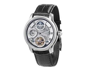 Thomas Earnshaw ES-8063 Montre automatique pour homme avec bracelet en cuir 44 mm