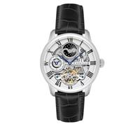 Thomas Earnshaw Montre Squelette Automatique pour Homme de 44 mm de Long avec Affichage 12 Heures, Soleil et Lune et Rotor décoré