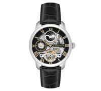 Thomas Earnshaw Montre Squelette Automatique pour Homme de 44 mm de Long avec Affichage 12 Heures, Soleil et Lune et Rotor décoré