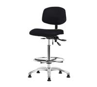 Thomas Ecom Vmbch-cr-t1-a0-cf-rg-c8569 Bordeaux en vinyle Medium Banc Hauteur Chaise avec base chromée, l'Inclinaison et sans bras, Chrome Anneau de pied, glisse