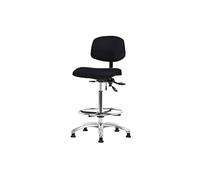 Thomas Ecom Vmbch-cr-t1-a0-nf-cc-c8605 Vinyle Gris Medium Banc Hauteur Chaise avec base chromée, l'Inclinaison et sans bras/pied Bague, roulettes Chrome