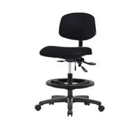 Thomas Ecom Vmbch-rg-t1-a0-bf-rg-c8569 Bordeaux en vinyle Medium Banc Chaise de hauteur avec base en nylon Noir, l'Inclinaison et sans bras de pied Noir, Bague, glisse