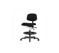 Thomas Ecom Vmbch-rg-t1-a0-nf-rc-c8605 Vinyle Gris Medium Banc Chaise de hauteur avec base en nylon Noir, l'Inclinaison et sans bras/pied Bague, roulettes