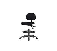 Thomas Ecom Vmbch-rg-t1-a1-nf-rg-c8569 Bordeaux en vinyle Medium Banc Chaise de hauteur avec base en nylon Noir, l'Inclinaison et sans bague de pied, Bras réglable glisse