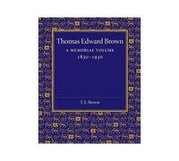 Thomas Edward Brown - Cambridge University Press - Cambridge University Press - Livre en Anglais - Paperback Cambridge University PressCambridge University Press (Auteur)