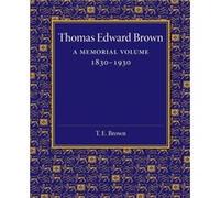 Thomas Edward Brown - Cambridge University Press - Cambridge University Press - Livre en Anglais - Paperback Cambridge University PressCambridge University Press (Auteur)