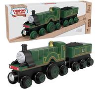 Thomas & Friends Train en bois Emily à pousser avec moteur en bois et voiture à charbon pour tout-petits et enfants d'âge préscolaire à partir de 2 ans (exclusivité Amazon)