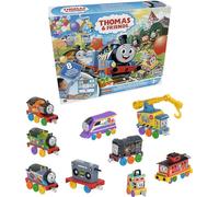 Thomas & Friends Coffret cadeau de trains jouets Thomas 7 jours de surprises, 10 véhicules moulés sous pression avec cargaison pour enfants à partir de 3 ans
