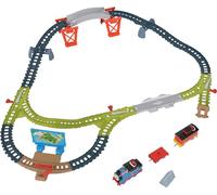 Thomas & Friends Ensemble de train parlant Thomas et frein de voiture Bruno Track avec phrases et sons pour enfants d'âge préscolaire à partir de 3 ans
