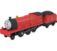 Thomas & Friends, Locomotive James motorisée Thomas et Ses Amis avec réservoir à Charbon, Train à Pile inspiré des Personnages de la série, JLL51