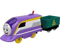 Thomas et ses Amis Locomotive motorisé Kana, locomotive à piles avec wagon, interrupteur sur le dessus, à collectionner, Jouet Enfant, Dès 3 ans, HDY69