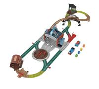 Thomas & Friends Train Jouet, Moteur Parlant motorisé et Voiture de Cargaison/Appel d'offres avec Thomas de la série Classic et Tous Les Moteurs Go, JDF25