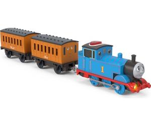 Thomas & Friends Train Jouet, Moteur Parlant motorisé et Voiture de Cargaison/Appel d'offres avec Thomas de la série Classic et Tous Les Moteurs Go, JDF25
