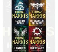 Thomas Harris Hannibal Lecter Series Lot de 4 livres (Red Dragon, Hannibal, Silence Of The Lambs, Hannibal Rising)