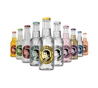 Thomas Henry Lot de 10 variétés à essayer : Tonic Water, Dry, Botanical, Cherry Blossom Tonic, Spicy Ginger Beer, Ale, Bitter Lemon, Soda Water, Mystic Mango & Pink Pamplemousse