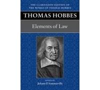 Thomas Hobbes: Elements Of Law