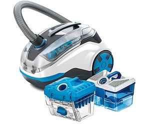 THOMAS Hybrid LED PARQUET 786551, Aspirateur cyclonique et hygiénique, Blanc/Bleu
