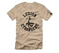 Thomas Invité Grenade à 7 flammes képi blanc Legion T-shirt étranger #36603, sable, XXL