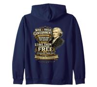 Thomas Jefferson Gouvernement Sage et Frugal Sweat à Capuche
