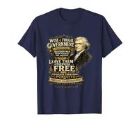 Thomas Jefferson Gouvernement Sage et Frugal T-Shirt
