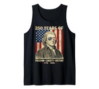 Thomas Jefferson Retro 250 Years of Freedom Liberty History Débardeur