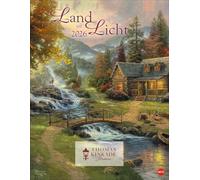 Thomas Kinkade: Land im Licht Kalender 2026: Kunstvoller Wandkalender mit idyllischen Gemälden und Bildzitaten. Einzigartiger Kunst-Kalender. 34 x 44 cm. Hochformat.