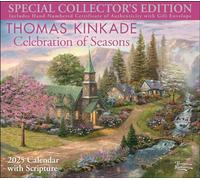 Thomas Kinkade Special Collector's Edition With Scripture 2025 Deluxe Wall Calen