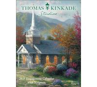 Thomas Kinkade Studios – Calendrier d'engagement 12 mois 2025 – Mensuel/hebdomadaire – avec Scr
