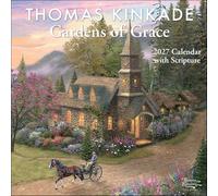 Thomas Kinkade Studios - Thomas Kinkade Gardens of Grace 2027 Wall Calendar with Scripture