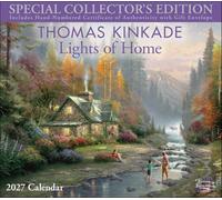 Thomas Kinkade Studios - Thomas Kinkade Special Collector's Edition 2027 Deluxe Wall Calendar with Print: Lights of Home