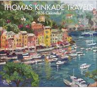 Andrews McMeel Publishing – Calendrier mural Thomas Kinkade Travels 2026 – Deluxe