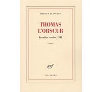 Thomas l'Obscur - Maurice Blanchot - Gallimard - broché - Roman