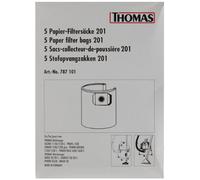 Thomas Lot de 5 sacs en papier 201 pour aspirateur PP 1620 C