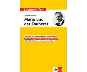 Thomas Mann Klett Lektürehilfen Thomas Mann, Mario und der Zauberer: Int (Poche)