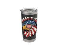 Thomas Massie '28 pour le président 2028 Patriotic Eagle Gobelet isotherme en acier inoxydable double paroi
