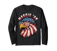 Thomas Massie '28 pour Le président 2028 Patriotic Eagle Manche Longue