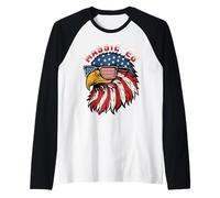Thomas Massie '28 pour Le président 2028 Patriotic Eagle Manche Raglan