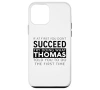 Thomas Nom drôle Blague Noël Anniversaire Papa Homme père Tom Coque pour iPhone 12 Mini