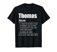 Thomas Nom prénom Cadeau T-Shirt