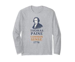 Thomas Paine Common Sense 1776 Portrait d'histoire Manche Longue
