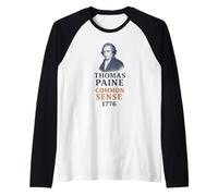 Thomas Paine Common Sense 1776 Portrait d'histoire Manche Raglan