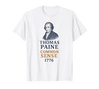 Thomas Paine Common Sense 1776 Portrait d'histoire T-Shirt