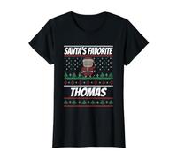 Thomas préféré du Père Noël drôle Nom Thomas T-Shirt Graphique avec Valeur